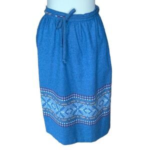 VINTAGE 1970S SWEET TOPPING Wool Blend A-Line Skirt